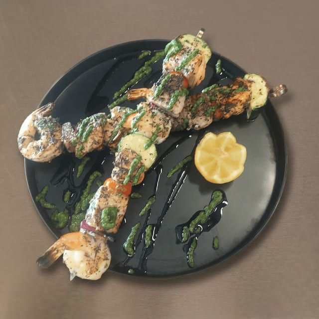 Spiedino Misto Gratinato.